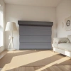 Thickened heat-insulating and UV-resistant curtain fabric for grey roller blinds and window blackout curtains Application Scenario